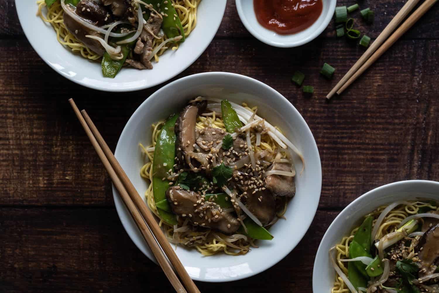 Special Chow Mein with Shiitake Mushrooms