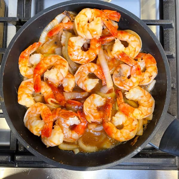 Stir Fried Shrimp with Ketchup Sauce (Chinese Style) - Busy But Cooking