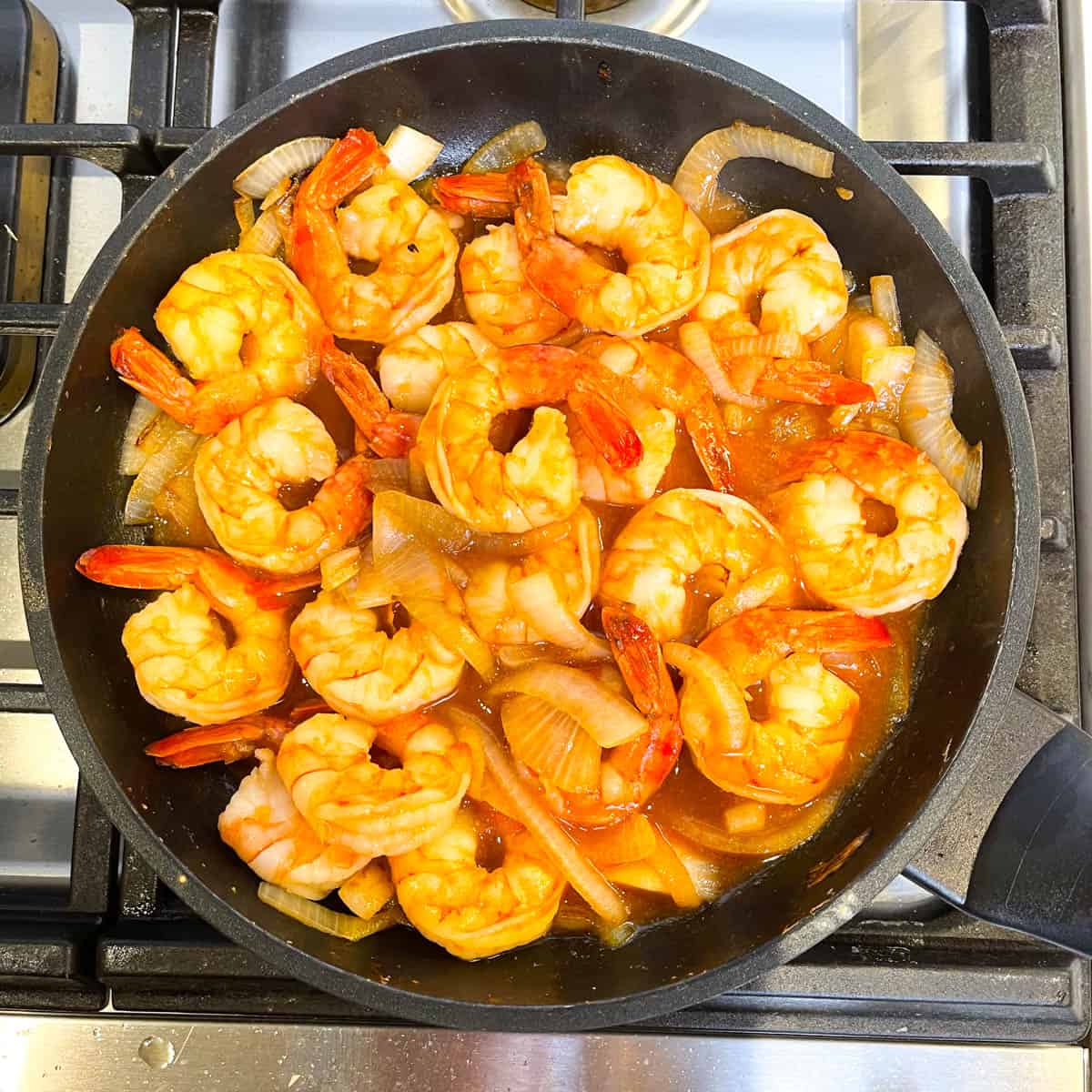 Stir Fried Shrimp with Ketchup Sauce (Chinese Style) Busy But Cooking