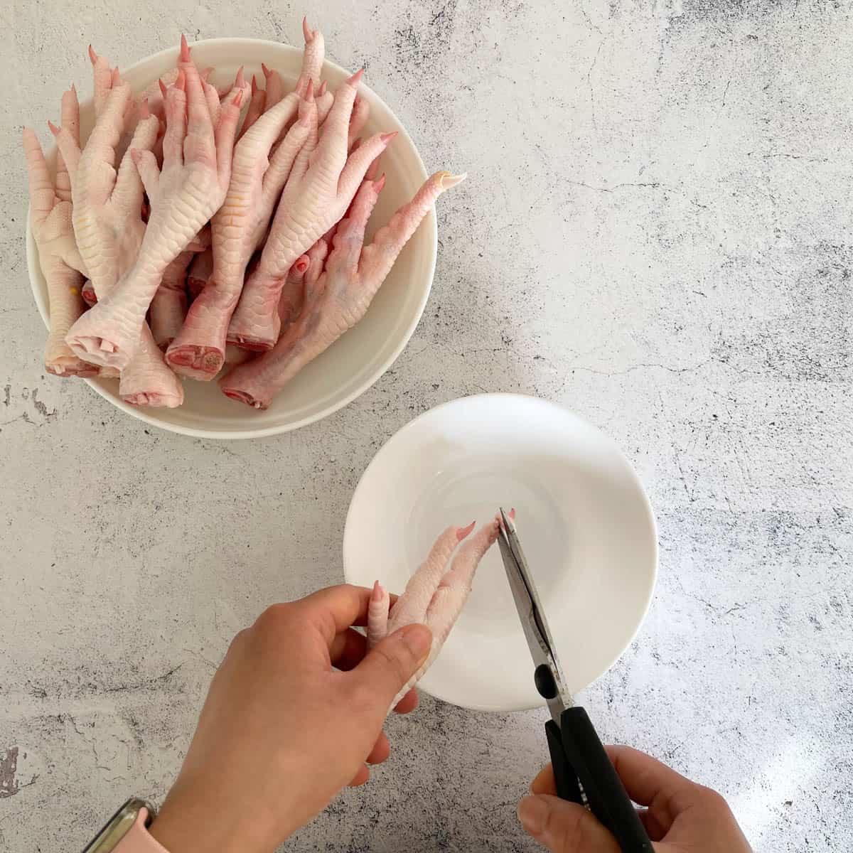 Traditional Chinese Chicken Foot Soup Busy But Cooking